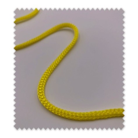 Cordón Trenzado 4mm Amarillo