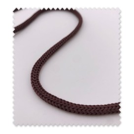 Cordón Trenzado 4mm Marrón Chocolate