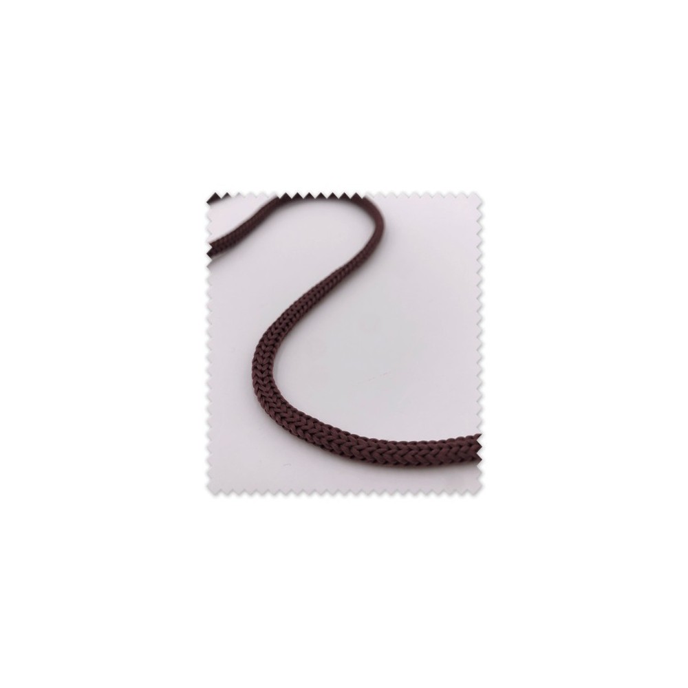 Cordón Trenzado 4mm Marrón Chocolate