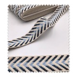 Cinta Espiga Algodón Azules