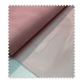 Tejido rejilla rosa transpirable para moda creativa