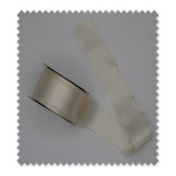 Cinta de raso fantasía crudo brillante para decoración y costura