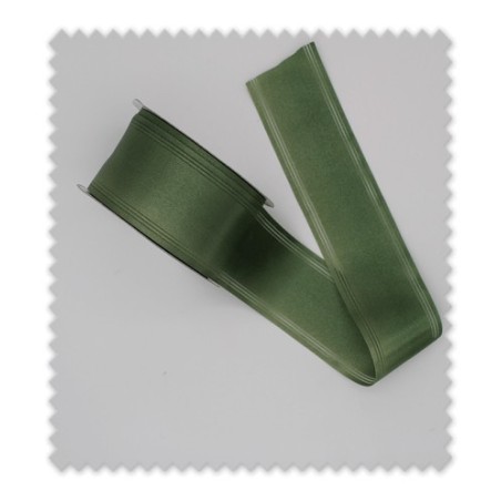 Cinta de raso fantasía verde oliva brillante para decoración y manualidades al mejor precio