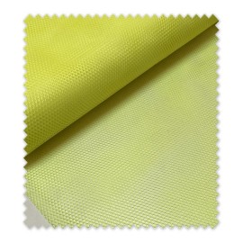 Tela mesh amarillo flúor con estructura de rejilla transpirable