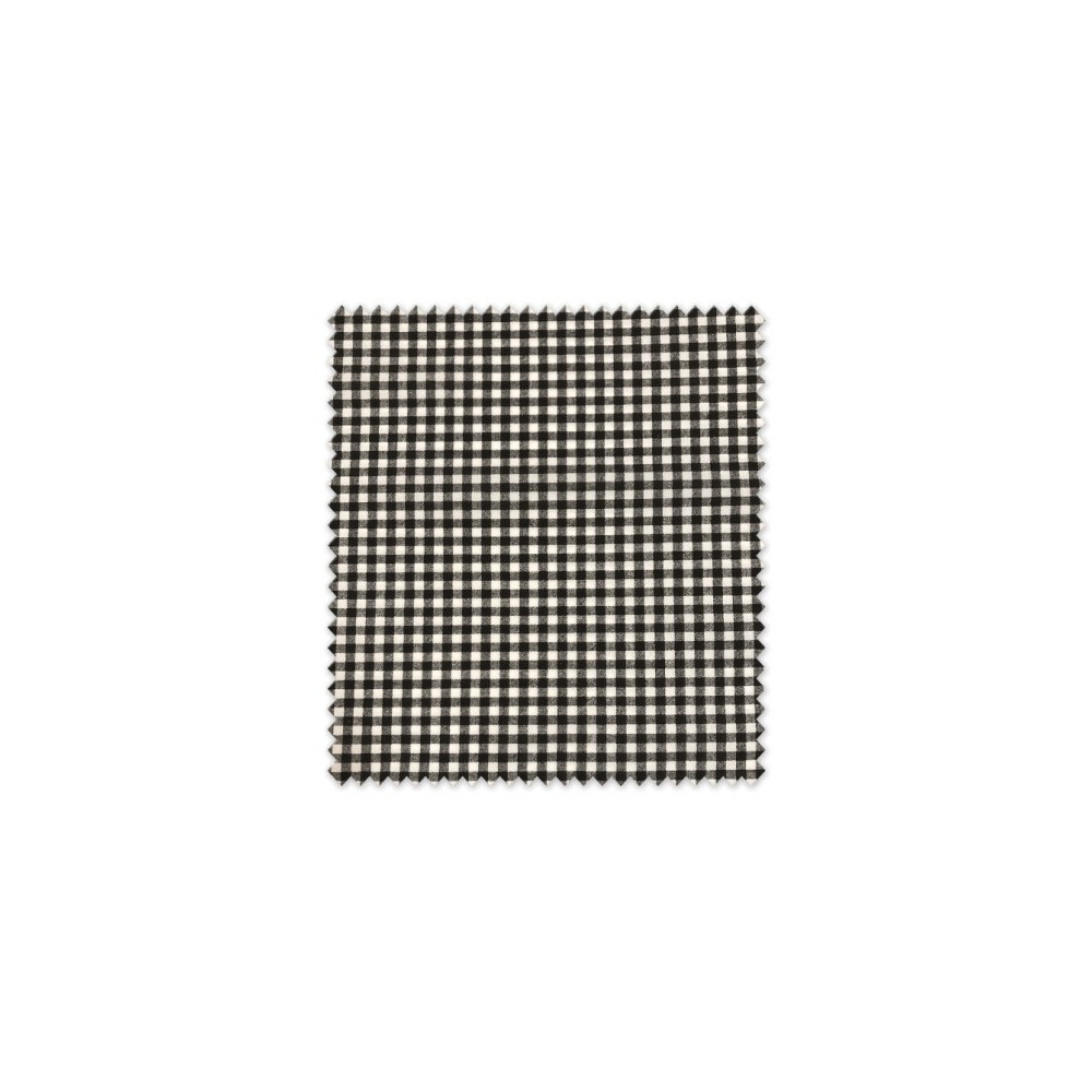 Comprar Tela Algodón 100% Cuadro Vichy Negro 2,80m