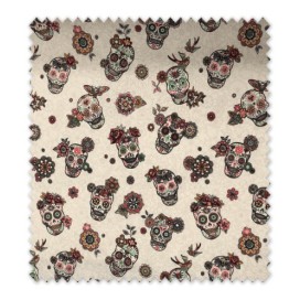 Polipiel Calaveras Blanca HALLOWEEN