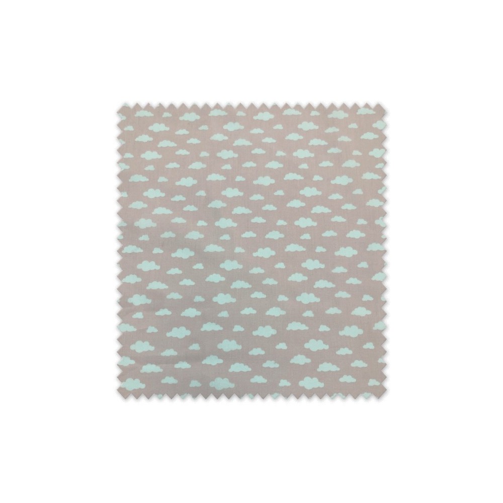 Comprar telas de Popelín Estampado Nubes Fondo Rosa Bebé