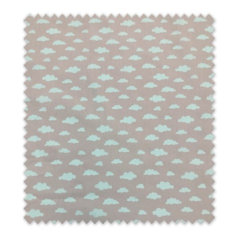 Comprar telas de Popelín Estampado Nubes Fondo Rosa Bebé