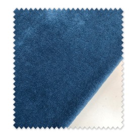 Tela sostenible rizo bambú azul jeans