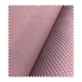 tela acolchada mini rombo rosa empolvado suave y cálida para confección infantil y decoración