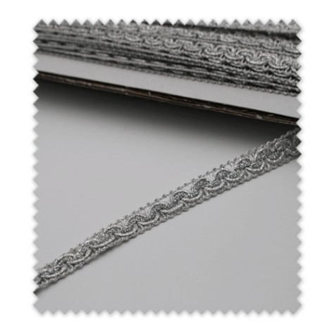 Pack 25m Pasamanería Brillo Plata 810