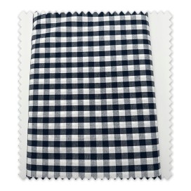 Algodón 100% Cuadro Vichy 0,90cm Azul Marino