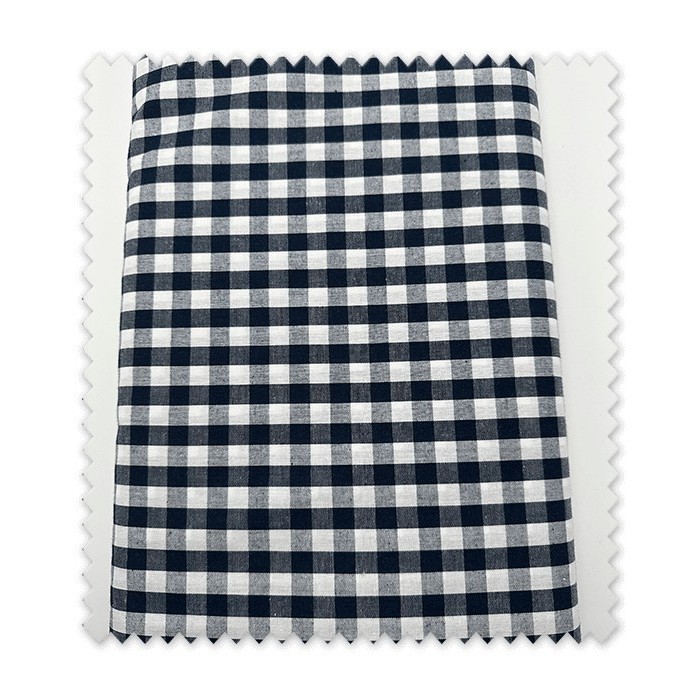 Algodón 100% Cuadro Vichy 0,90cm Azul Marino