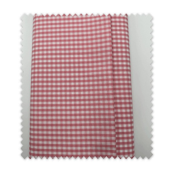 Algodón 100% Cuadro Vichy 0,5cm Rosa Empolvado