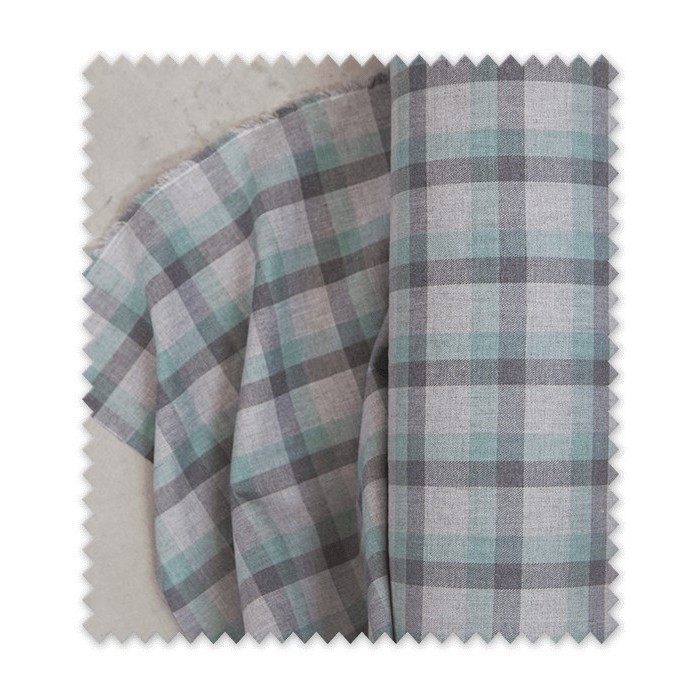 Viella Cuadros Gris y Verde Menta