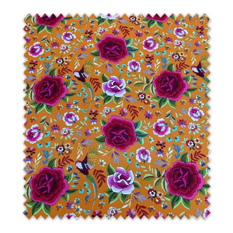 comprar tela strech flamenca mandarina