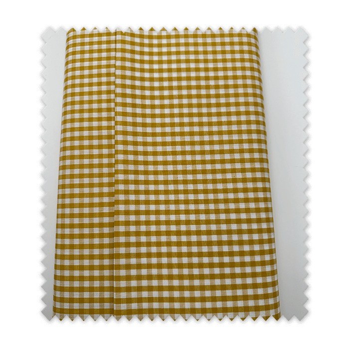 Algodón 100% Cuadro Vichy 0,50cm Mostaza OFERTA