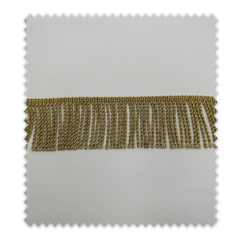 Tira de Fleco 7cm Lurex Brillo Oro