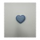 Parches Decorativos Corazón Doble Azul