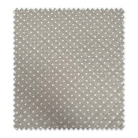 tela de piqué acolchada estrellas fondo gris infantil cálida y suave para bebé