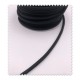 Cordón Trenzado 4mm Negro Brillo