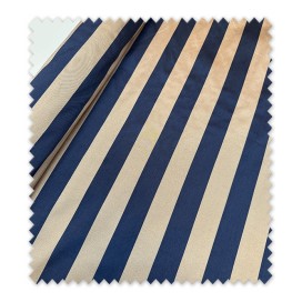 Tafetán Rayas Beige y Marino