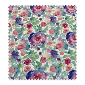 Tela strech flamenca flores acuarela para traje de flamenca