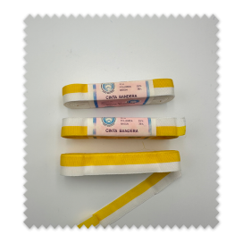 Cinta Bicolor Amarillo y Blanco · Pack 3x10m · Oferta Flash | Venta de telas Online
