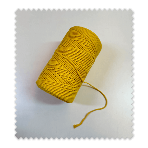 OFERTA FLASH Rollo 300m Macramé Amarillo