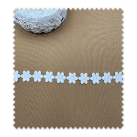 rollo 15 metros Flores troqueladas crudo OFERTA FLASH