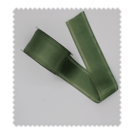 Cinta raso verde oliva para lazos y manualidades