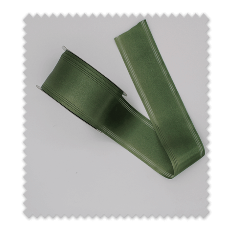Cinta raso verde oliva para lazos y manualidades