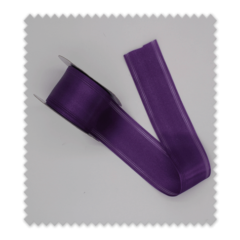 Cinta decorativa raso morado para proyectos creativos
