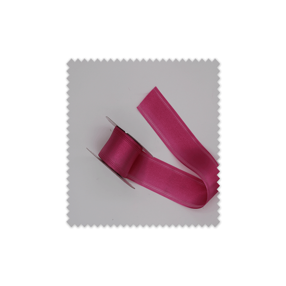 Rollo cinta raso fantasía fucsia 20m al mejor precio