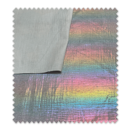 Doble Gasa Foil Multicolor Doble Cara