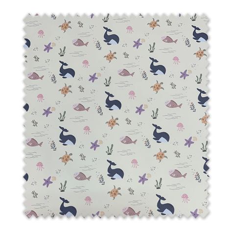 Impermeable Animales Marinos Fondo Beige