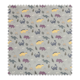 Impermeable Dinosaurios Colores Fondo Gris