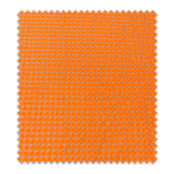Cuadro vichy seersucker naranja flúor – Tela ligera con textura arrugada