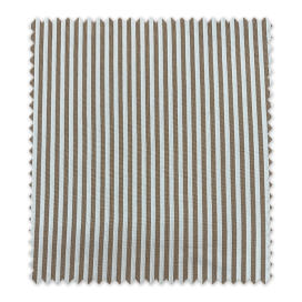 Tela de loneta tejida rayas camel ancho 2,80 m para tapicería y decoración natural