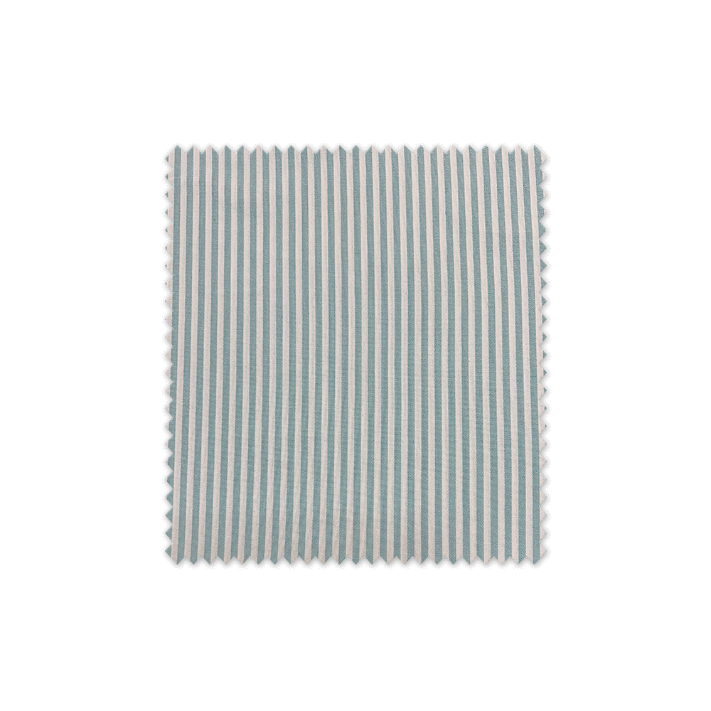 Tela de loneta tejida rayas verde agua ancho 2,80 m para tapicería y decoración