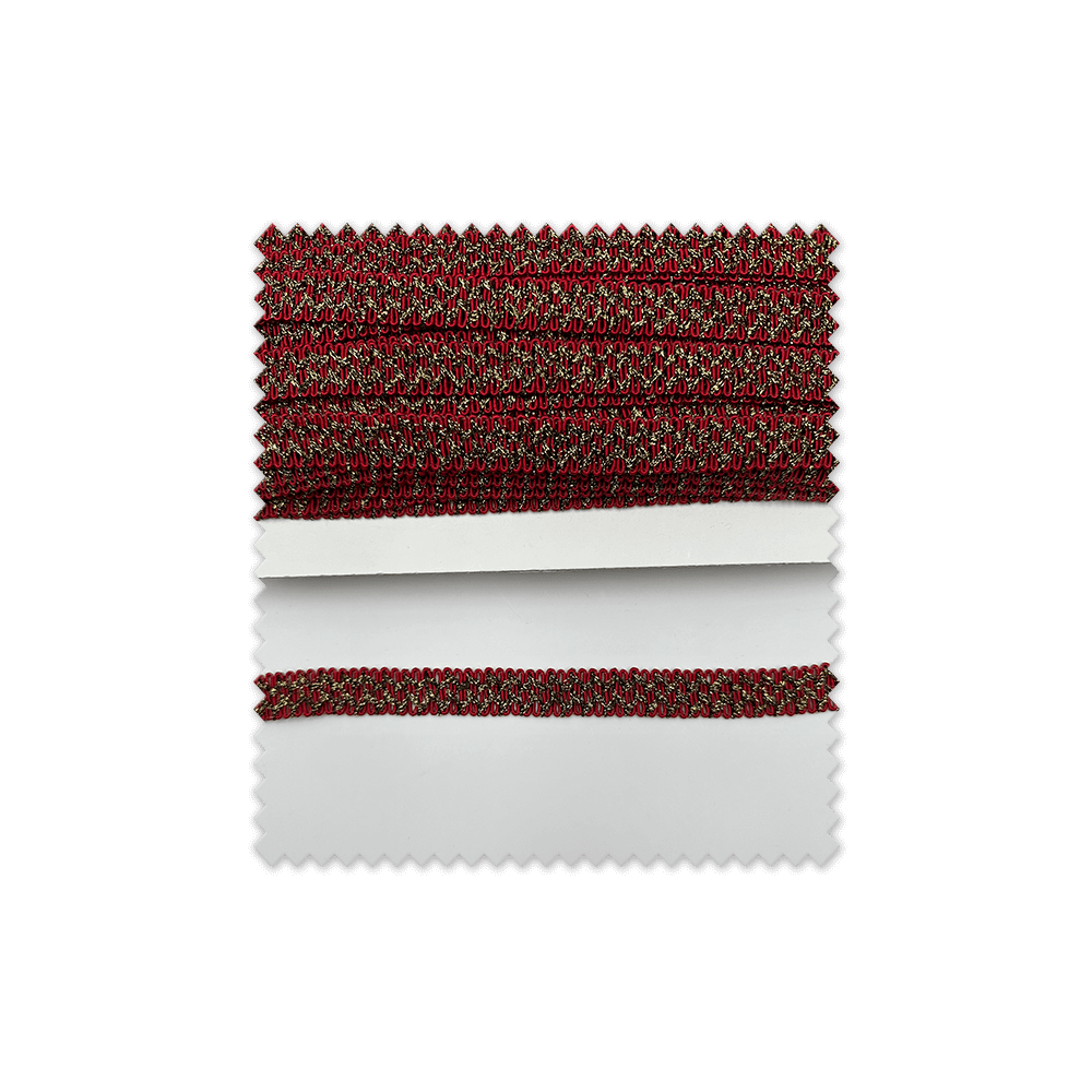 Rollo 25m Pasamanería Lurex Oro y Granate | Oferta Flash Mercería Online