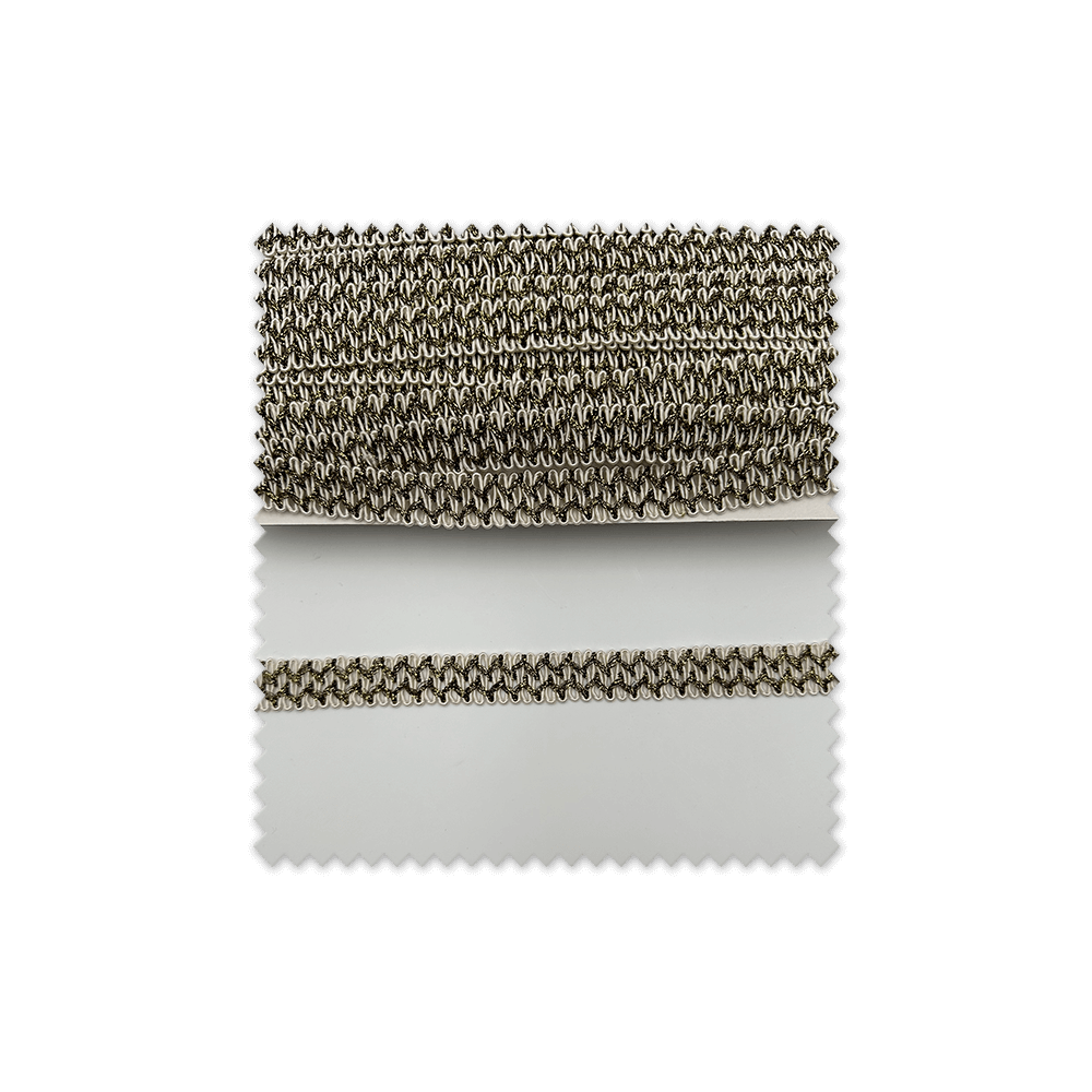 Pasamanería Lurex Oro y Blanco · Pack 25 m ▻ Venta de telas Online