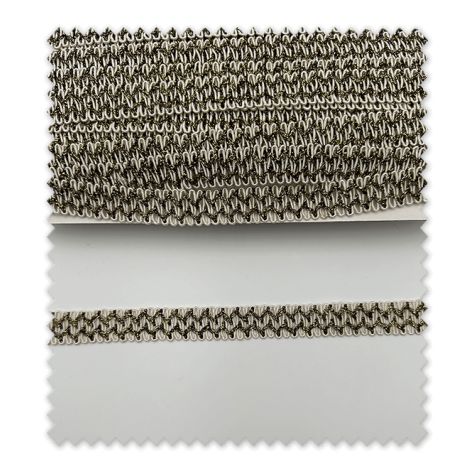 Pasamanería Lurex Oro y Blanco · Pack 25 m ▻ Venta de telas Online Pasamanería Lurex Oro y Blanco · Pack 25 m ▻ Venta de telas Online