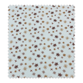 Tela Popelín Estrellas Tonos Tierra – Algodón Infantil | Venta de telas Online
