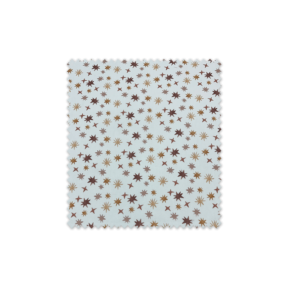 Tela Popelín Estrellas Tonos Tierra – Algodón Infantil | Venta de telas Online