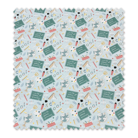 Tela de algodón estampado aula – ideal para vuelta al cole | Venta de telas Online