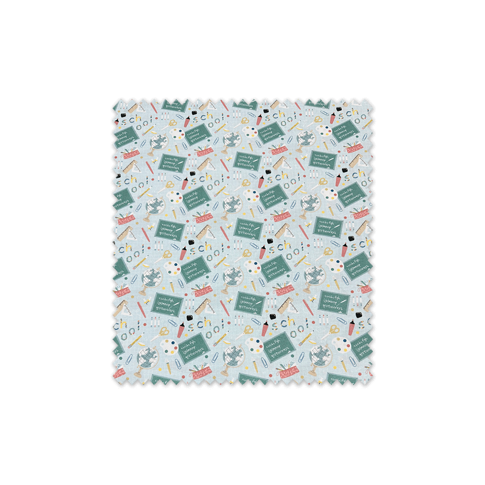 Tela de algodón estampado aula – ideal para vuelta al cole | Venta de telas Online