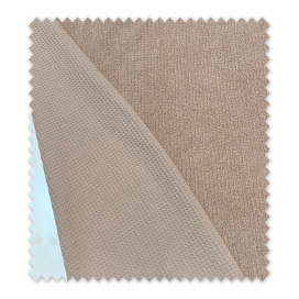 Tela waffle arena doble cara rizo natural