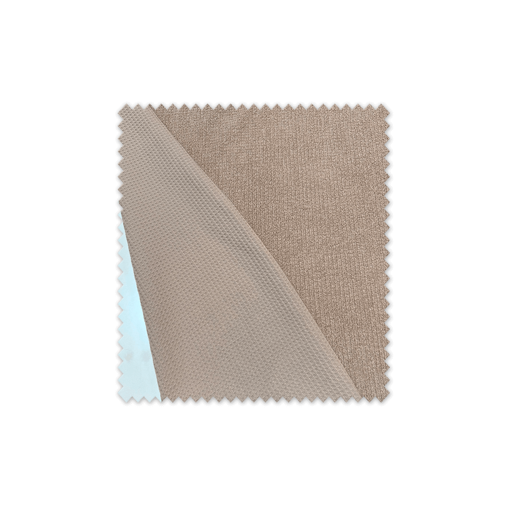Tela waffle arena doble cara rizo natural