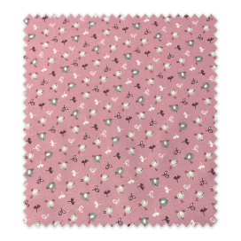 Comprar Tela de Popelín Pájaros Fondo Rosa